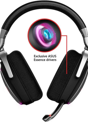 ASUS RGB QUAD-DAC GAMING HEADSET 7.1 Channel USB Over-Ear Headphones PC PS4 PS5 Xbox One Noise Cancelling Soft Earmuff