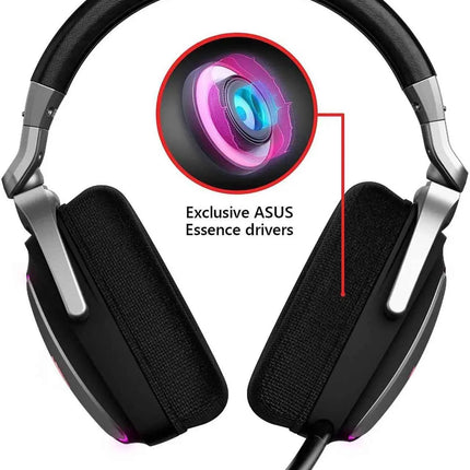 ASUS RGB QUAD-DAC GAMING HEADSET 7.1 Channel USB Over-Ear Headphones PC PS4 PS5 Xbox One Noise Cancelling Soft Earmuff