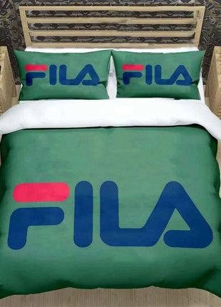 Hot Logo Print Bedding Sets Bed Supplies Set  Comforter Set  Teens Girls Cartoon Twin Single Kid  F-Fila Luxury Gift