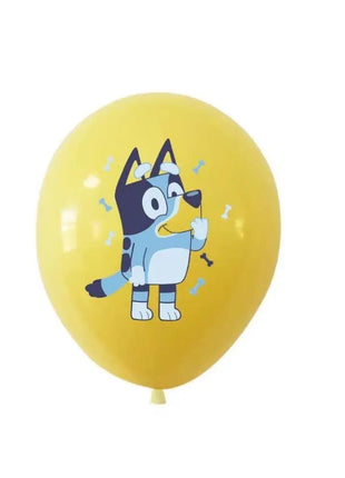 Set di stoviglie usa e getta a tema famiglia Bluey, piatto, striscione, topper per torta, bandierine, palloncini Bingo, decorazioni per compleanno.