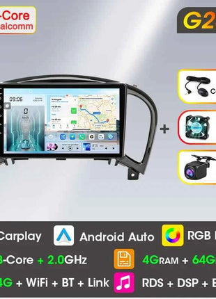 Srnubi Car Radio for Nissan Juke YF15 2010 - 2014 Carplay 4G Multimedia Video Player Navigation GPS WIFI Android Auto Autoradio