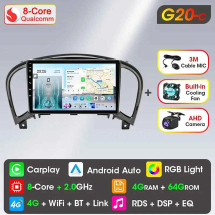 Srnubi Car Radio for Nissan Juke YF15 2010 - 2014 Carplay 4G Multimedia Video Player Navigation GPS WIFI Android Auto Autoradio