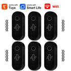 Tuya WiFi Vibration Sensor White Black Door Window Glass Broken Detector Home Security Anti-theft Smart Life APP Real-Time Alert