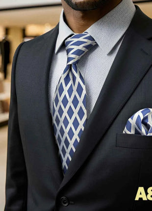 Set Cravatta e Fazzoletto Uomo Colorato 160cm - Accessori Matrimonio