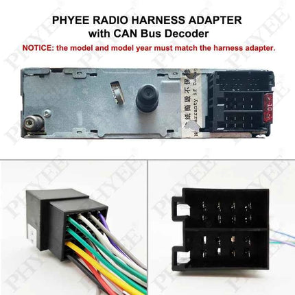Cablaggio ISO CAN Bus, protocollo VAN con ritenzione SWC, adattatore cavo Android Plug&Play da 16 pin, per Peugeot 206 307 Citroen Xsara