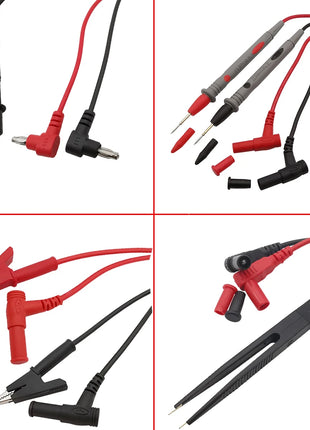 1 paio multimetro sonda universale cavo di prova spina a banana clip a coccodrillo per multimetro digitale tester cavo sonda cavo penna cavo