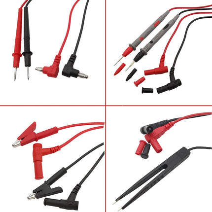 1 paio multimetro sonda universale cavo di prova spina a banana clip a coccodrillo per multimetro digitale tester cavo sonda cavo penna cavo