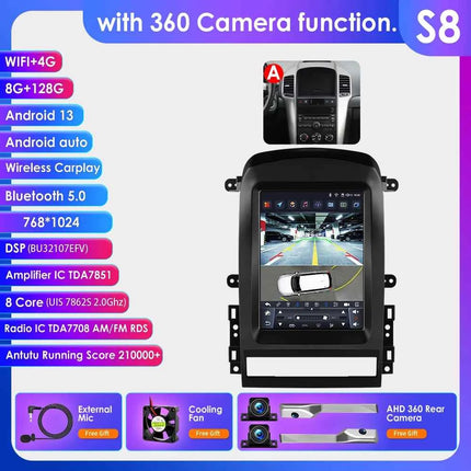Hizpo 9.7" 2 Din Android Auto Car Radio for Chevrolet Captiva Sport 2006 - 2012 Multimedia Video Player Carplay  for Tesla Style