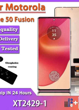 6.7"AMOLED 120Hz LCD For Motorola Edge 50 Fusion LCD Display Touch Screen Digitizer For Moto Edge 50 Fusion Display