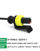 5/20/100sets HID Waterproof Connectors 1/2/3/4/5/6 Pin Car Electrical Wire Connector Plug Truck Harness with 15CM Wire Cable