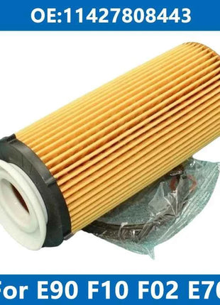 1/6/10PCS Car Oil Filter 11427808443 For BMW E70 E71 E90 E91 E92 F02 F07 F10 F11 325d 330d 530d 730d 740d X5 X6 30d N57 Engine