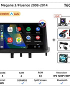 Srnubi Car Radio For Renault Megane 3 Fluence Samsung SM3 2008-2014 Multimedia Player Carplay Android Auto Autoradio Navigatore