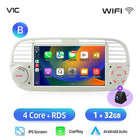 AWESAFE Wireless CarPlay Car Radio for FIAT 500 500C Abarth 2007-2015 with Android Auto GPS Navigation Smart System RDS DSP FM