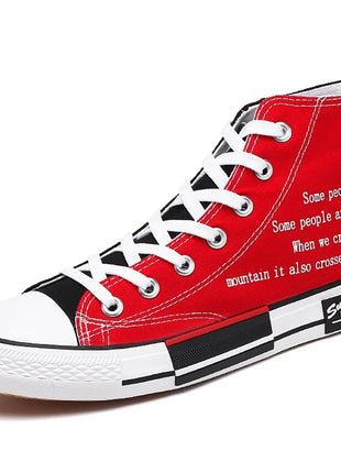 Men's Casual High-Top Sneakers Canvas Rubber School Shoes Tenis Boys Platform Sneakers Women's Shoes