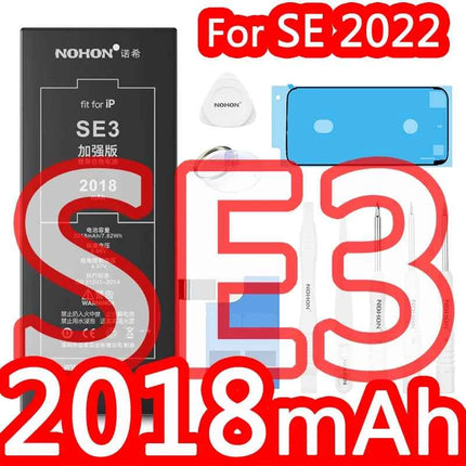 NOHON  High Capacity Phone Battery for iPhone 13 13Pro 12 Pro 11 X XR XS 12Mini 13PM 15Pro MAX 14 SE SE2 SE3 Replacement Bateria