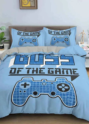 Gamepad Polyester Duvet Cover Set Colourful Button King Play Gamer Bedding Set Kids Teens Man Video Game for Child