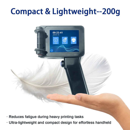EURANNIT E14 Portable Handheld Inkjet Printer Non-encrypted Mini Printer Text QR Barcode Image Logo Date Coding Machine