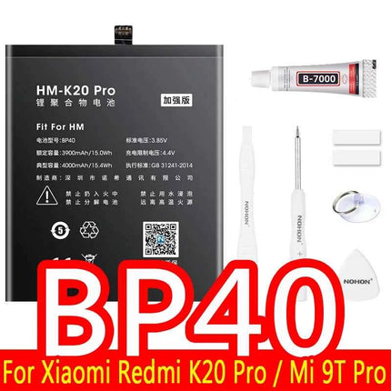 NOHON BM53 BM3L BM4E BM47 Battery For Xiaomi Mi 10T Pro Lite 9T 11T 8 9 10 10S 11 12 12X Max3 Mix 4 2 2S POCO F1 F2 Pro F3 M3 A3