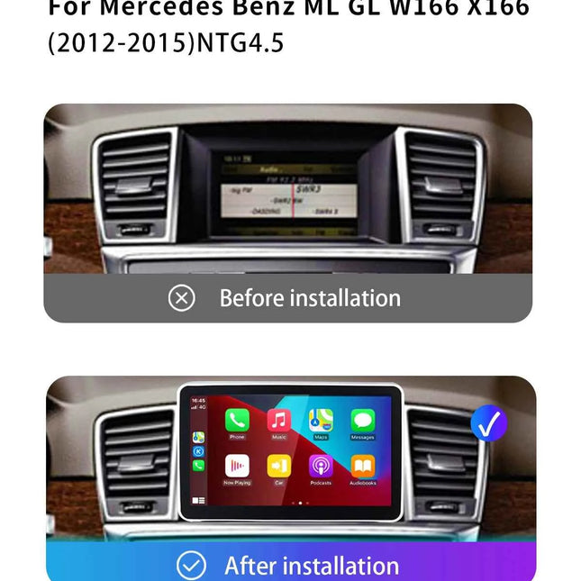 9 "Android 14 Car Multimedia Player For Mercedes Benz ML GL W166 X166 2012-2015 Radio CarPlay Stereo GPS Navigation Audio Screen