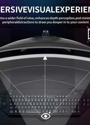 Gawfolk Curved Gaming Monitor 34-inch UWQHD 3440x1440P, 1500R Ultra-Wide PC screen 165Hz, curved computer screen, VA screen pane