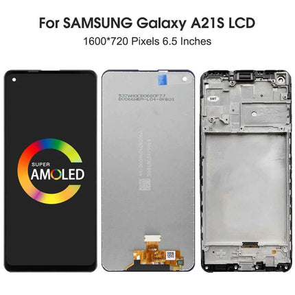 Schermo da 6,5 "A21S con cornice per pantalla Samsung Galaxy A21S A217F Display LCD Touch Screen Digitizer Sostituzione