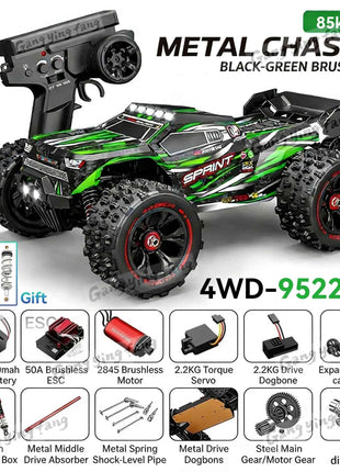 RC Car Brushless 4WD 9522PRO 85KM/H High Speed  Off-Road Drift Remote Control Car 1:16 Professional Racing Cars 9522 50KM/H