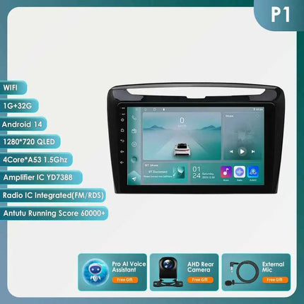Hizpo 2Din Android 14 Car Multimedia Player for Lancia Ypsilon 2012 - 2020 GPS Carplay Autoradio 360Cam 4G AI Intelligent Screen