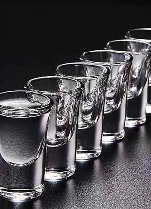 Set Bicchierini Shot 15ml Fondo Spesso Trasparente per Liquori e Spirits - 2/6/12 Pezzi