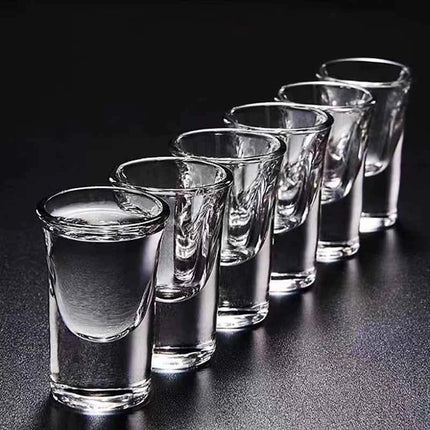 Set Bicchierini Shot 15ml Fondo Spesso Trasparente per Liquori e Spirits - 2/6/12 Pezzi