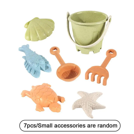 Set di giocattoli da spiaggia per bambini, in plastica resistente, set di giochi estivi per piscina e spiaggia, strumenti per giocare sulla sabbia all'aperto per ragazzi e ragazze, giocattolo da spiaggia