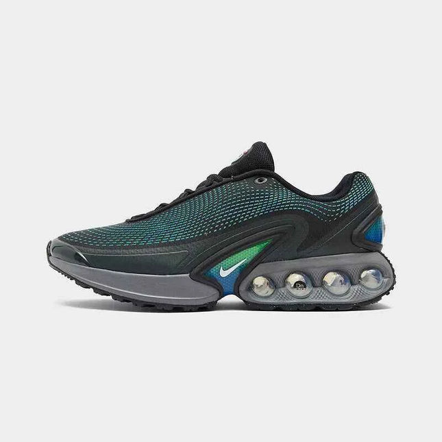 Nike Ammortizzazione posteriore Ammortizzazione dell'aria Supporto Resistente all'usura Allenamento fitness Scarpe da corsa da uomo Nuove scarpe da corsa sportive per pendolari testurizzate uniche Air Max Dn Verde pavone Eleg