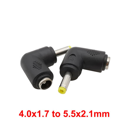 5/2/1 Pz Ad Angolo Retto DC 5.5x2.1mm Jack Femmina a 3.5x1.35 4.0x1.7 4.8x1.7 5.5x2.1 5.5x2.5 6.3x3.0 6.0x4.4mm Connettore DC Maschio