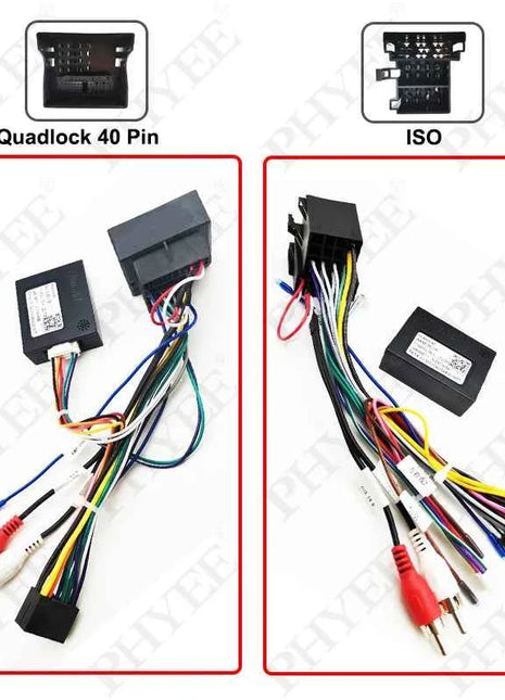 Telaio pannello cruscotto per Audi A4 B7 2004 - 2008, adattatore cablaggio radio, decodificatore CAN Bus, per multimediale Android 2 DIN 9"