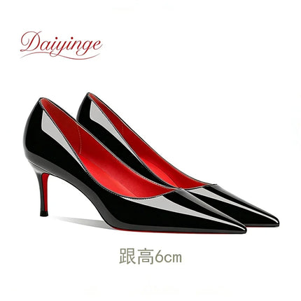 Scarpe da Donna 2026 di Tendenza Lusso con Suola Rossa Tacchi Alti a Punta Stiletto 12 cm Comode per Feste e Cerimonie