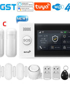 PGST PG-107 4G Tuya Wireless WIFI GSM Home Alarm System with Security Cameras Motion Detector Anti-theft Sensor Alexa and Google