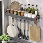 Portaspezie da Parete con Dispenser Olio e Aceto - Organizer Cucina