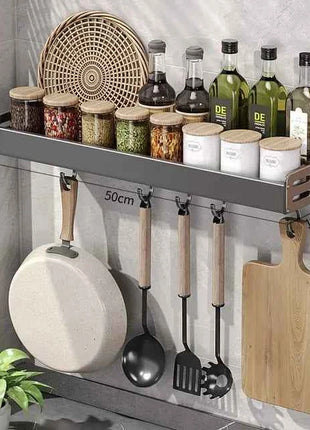 Portaspezie da Parete con Dispenser Olio e Aceto - Organizer Cucina