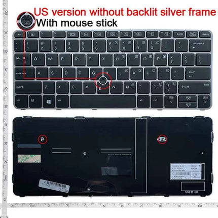 NEW US/SP/RU/JP Laptop replacement keyboard for HP EliteBook 828 G3/828 G4/725 G3/725 G4/820 G3/820 G4 backlight