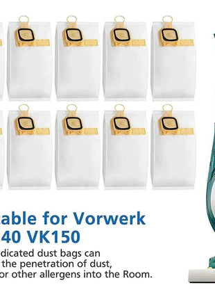 10 PCS for Kobold VK140 / 150 Vacuum Cleaner Bags Compatible for Vorwerk Kobold VK140 VK150 Vacuum Cleaner Bags