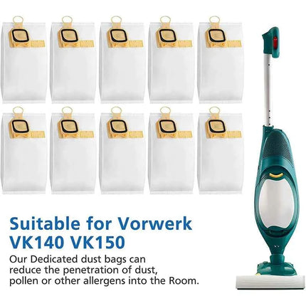 10 PCS for Kobold VK140 / 150 Vacuum Cleaner Bags Compatible for Vorwerk Kobold VK140 VK150 Vacuum Cleaner Bags