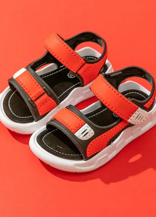 2023 Sandali in pelle per ragazzi estivi per bambini Scarpe per bambini Scarpe da spiaggia piatte per bambini Sport Sandali per bambini casual morbidi antiscivolo