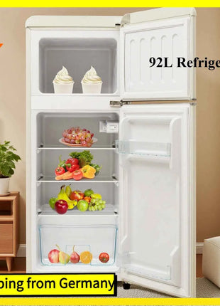 Frigorifero Combinato Comanlai 92L Doppia Porta - 28L Freezer, LED, Classe Energetica D
