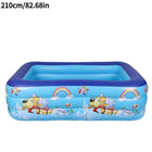 Piscina Gonfiabile Estiva 1 Pezzo, Grande Piscina con Telaio, Vasca da Bagno da Giardino per Giochi d'Acqua all'Aperto e al Chiuso, Feste