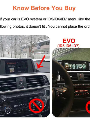 Bonroad 10.25 "Linux Carplay Android Auto Stereo For BMW 1/2/3/4 Series F20 F21 F23 F30 F31 F32 F33 F34 F35 F36 NBT 2013-2017