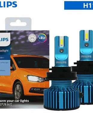 Philips LED H1 H4 H7 H11 HB3 HB4 HIR2 Ultinon Pro3011 Car LED Head Light 9005 9006 9012 Auto 6000K Bright White Original Lamp 2x