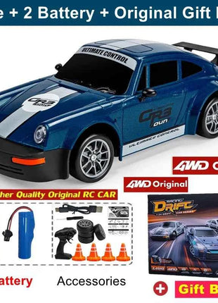 New 4WD Remote Control Drift Car Full Size 1:24 Mini Remote Control Racing Car Model 2.4G Radio High Speed RC Car Boy Toy Gift