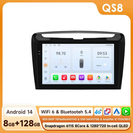 Hizpo Car Radio Autoradio For Lancia Ypsilon 2012-2020 Multimedia Player Wireless CarPlay Android 4G By Qualcomm Snapdragon 6115