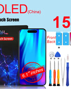 PINZHENG High Quality INCELL LCD OLED Screen for iPhone 14 Pro 15 Plus 13 Pro Max Display for iPhone Replacement with Tools