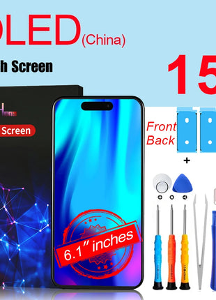 PINZHENG Schermo di alta qualità INCELL LCD OLED per iPhone 14 Pro 15 Plus 13 Pro Max Display per sostituzione iPhone con strumenti