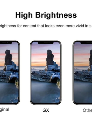 Display OLED GX di alta qualità con True Tone e 3D Touch per iPhone X, XS Max, 11, 12, 13, 14, 15, 16 Pro Max - Sostituzione schermo LCD